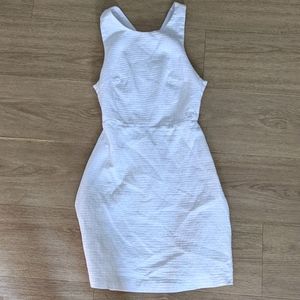 White Zara mini dress with back cut out
